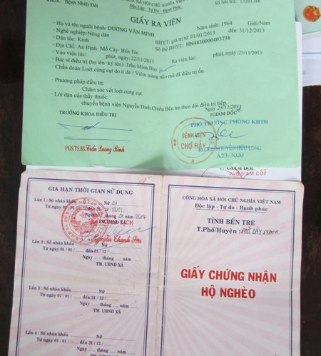 Hồ sơ bệnh án của bệnh nhân viêm màng não Dương Văn Minh